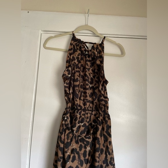 Leopard Print Ruffle high low backless Dress size Small - Picture 10 of 16